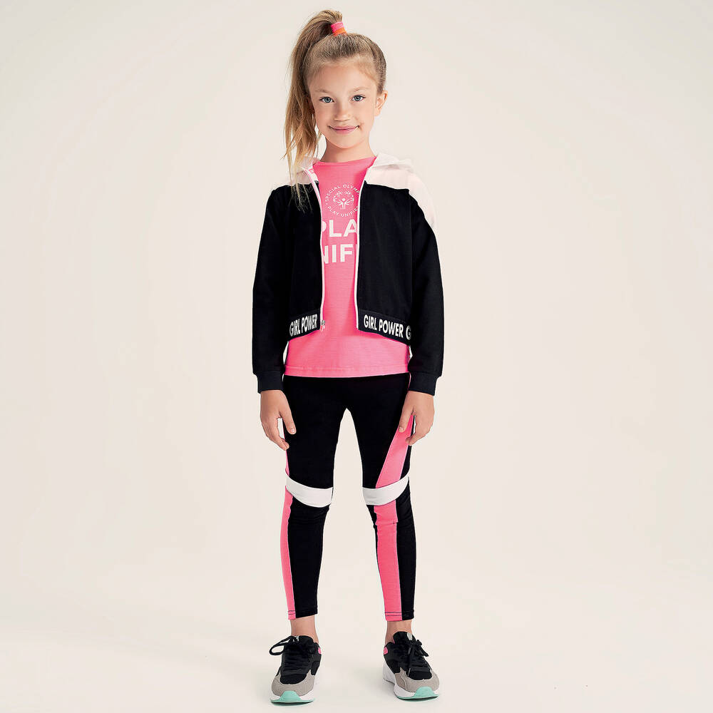 iDO Для младших-Черные спортивные легинсы для подростков | Childrensalon Outlet