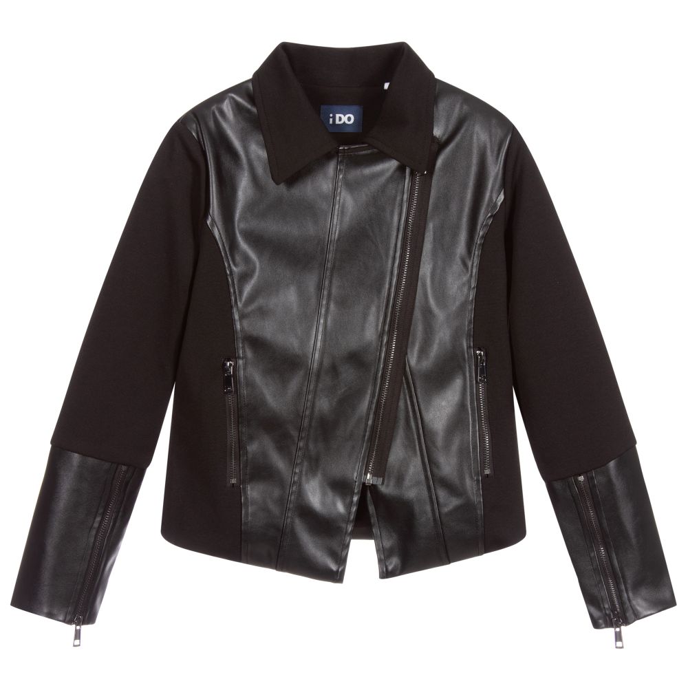 Leather coat outlet on sale