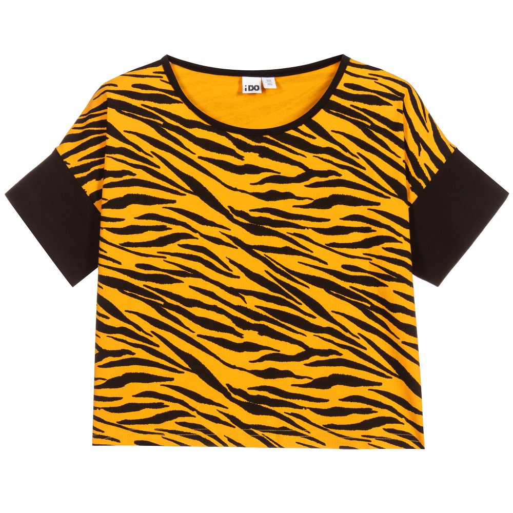 iDO Junior - Teen Girls Tiger Print Top  | Childrensalon