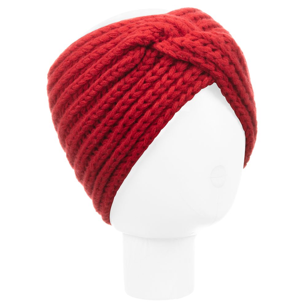 iDO Junior - Teen Red Knitted Headband | Childrensalon