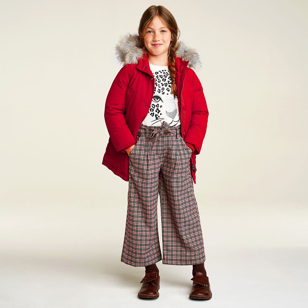 Red parka outfit sales