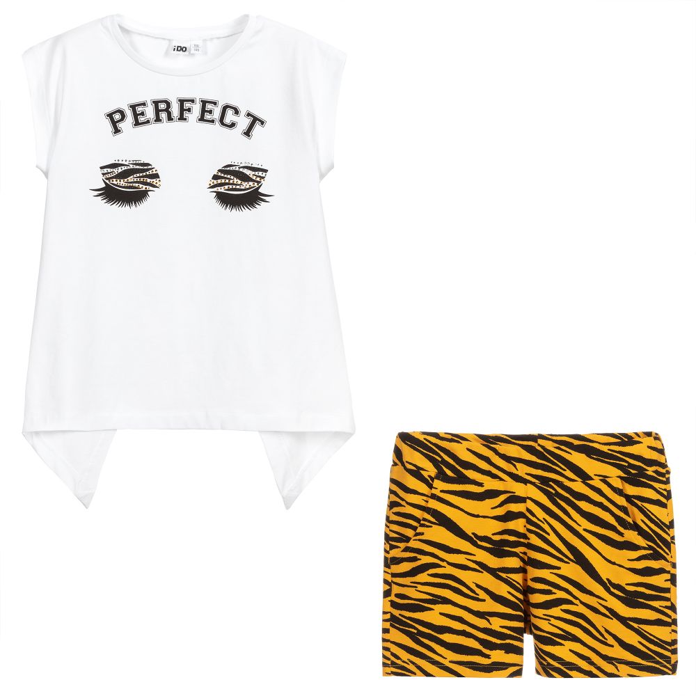 iDO Junior - Teen Tiger Print Shorts Set | Childrensalon