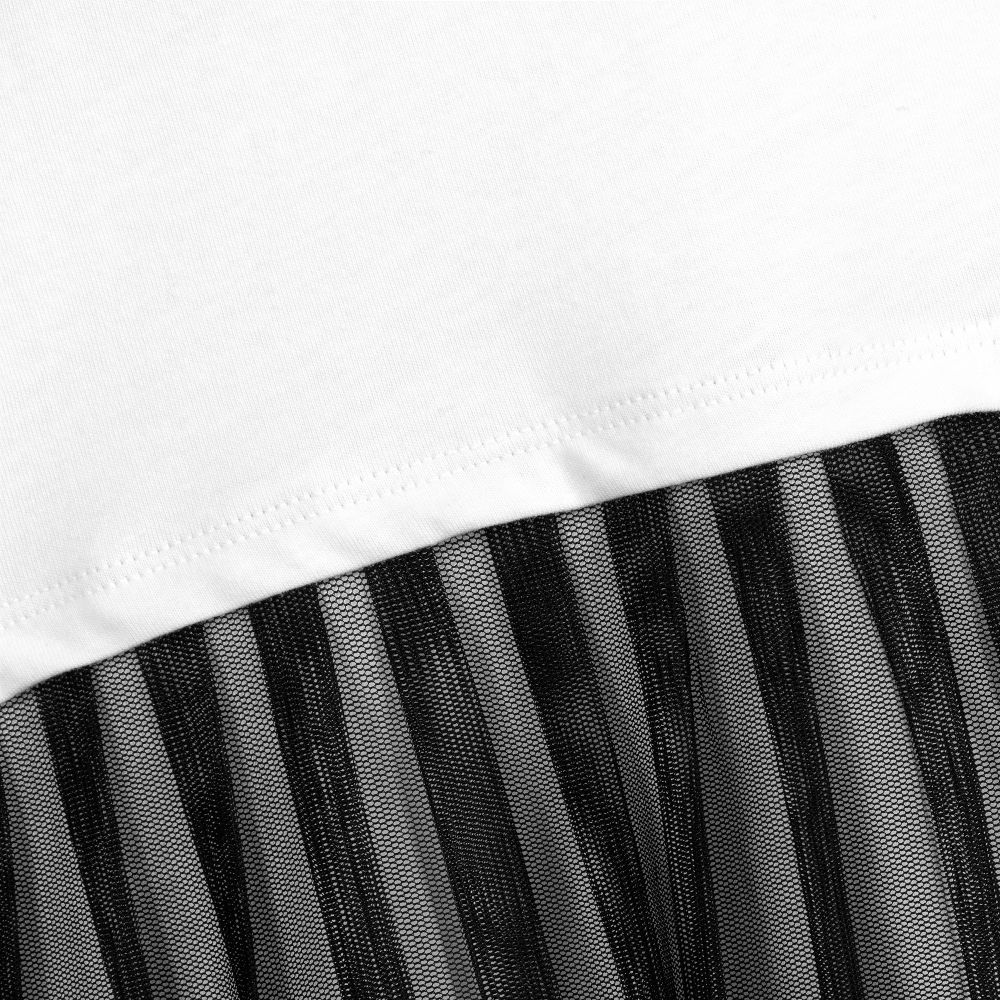 iDO Baby-White & Black T-Shirt Dress | Childrensalon Outlet