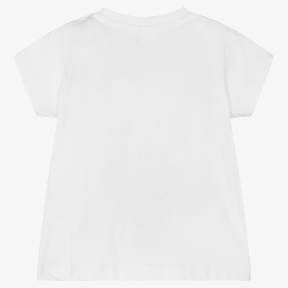 iDO Мини-White Cotton Baby T-Shirt | Childrensalon Outlet