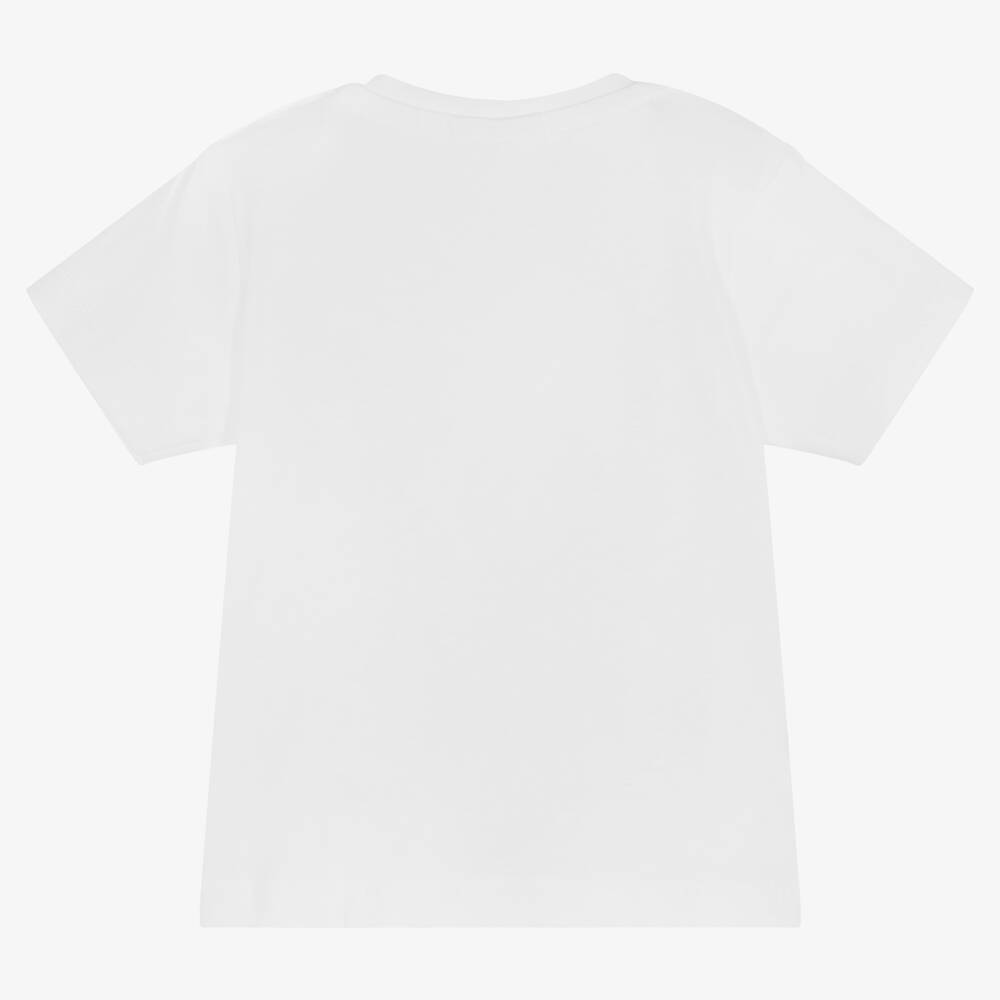 iDO Mini-تيشيرت قطن عضوي لون أبيض للأطفال | Childrensalon Outlet