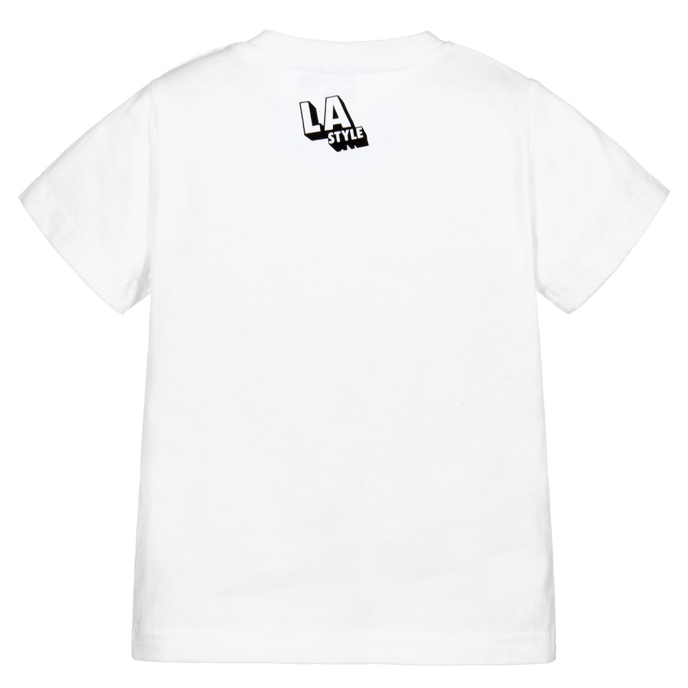 iDO Малыши-Белая футболка из хлопкового джерси | Childrensalon Outlet