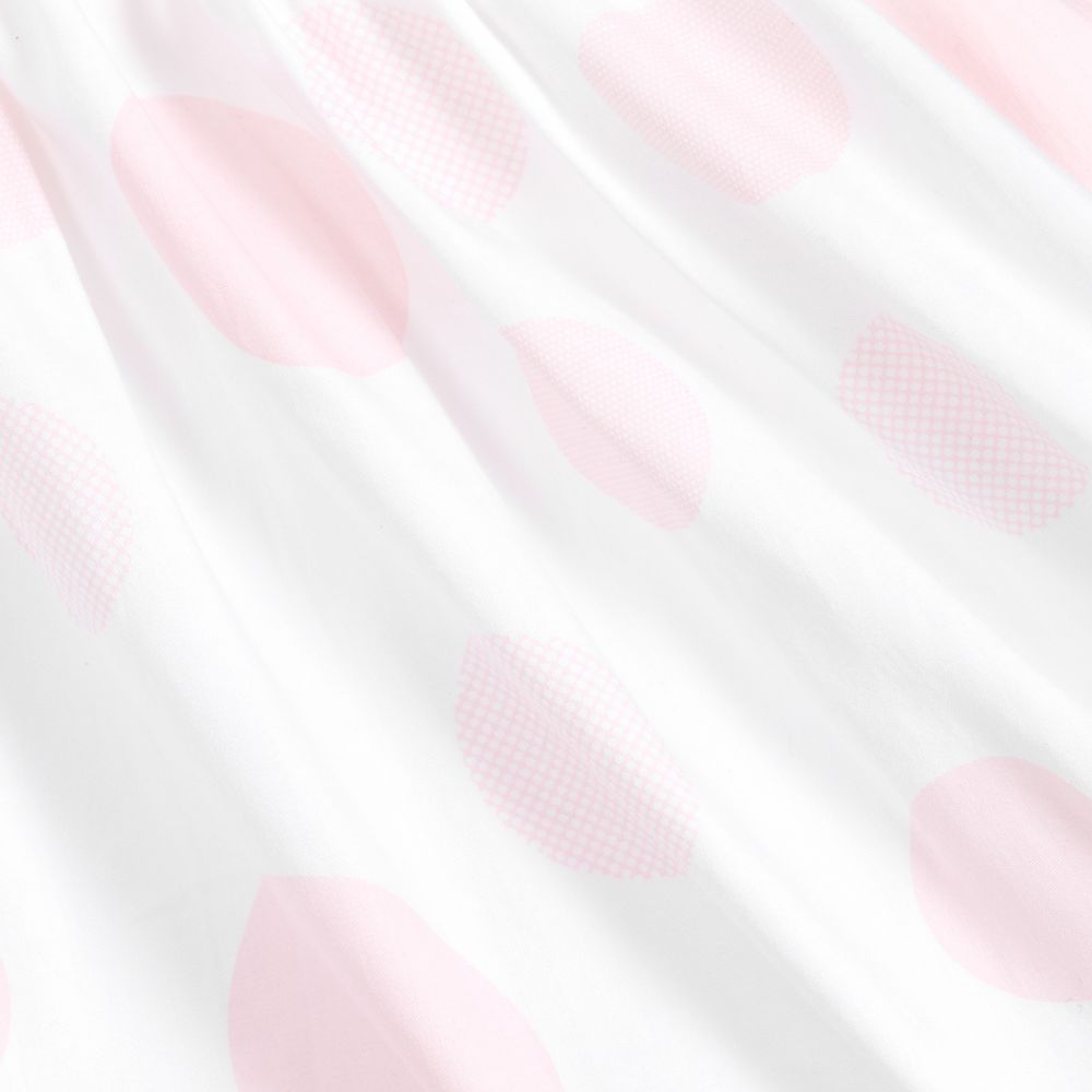 iDO Mini-White & Pink Cotton Dress | Childrensalon Outlet