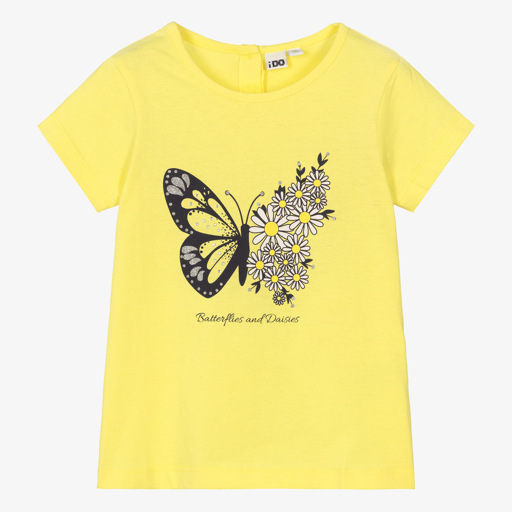 iDO Baby-Yellow Butterfly T-Shirt | Childrensalon Outlet