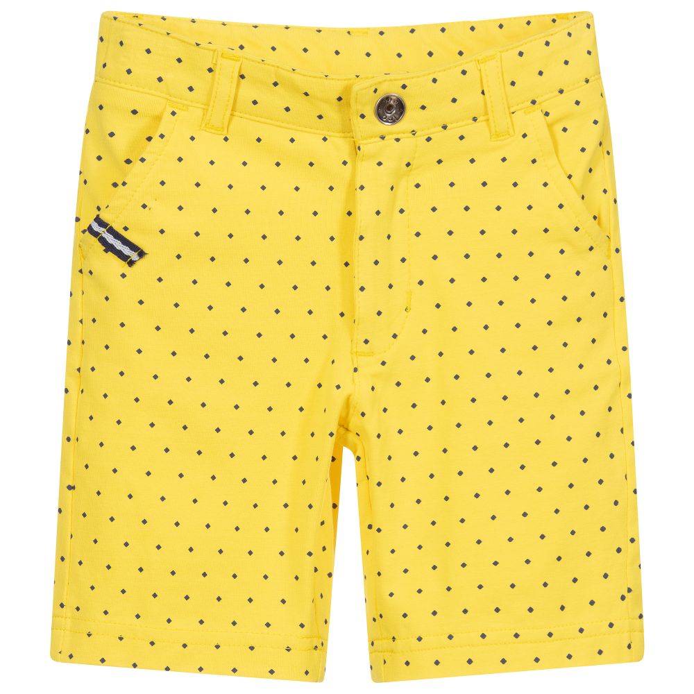 iDO Baby-Yellow Cotton Jersey Shorts | Childrensalon Outlet