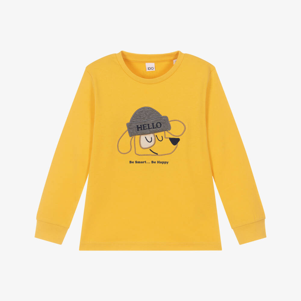 iDO-Yellow Dog LS Top | Childrensalon Outlet