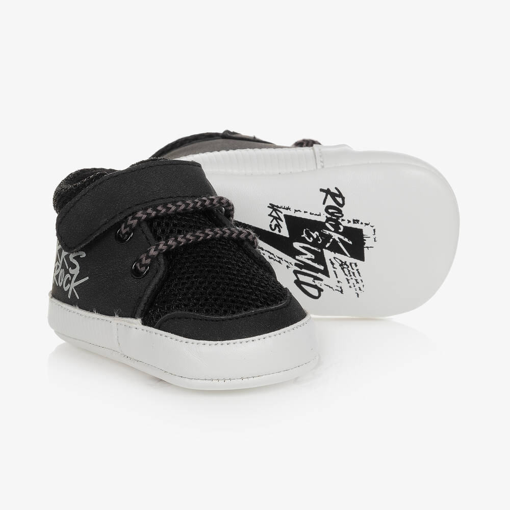 IKKS - Baby Boys Grey Pre-Walker Trainers | Childrensalon