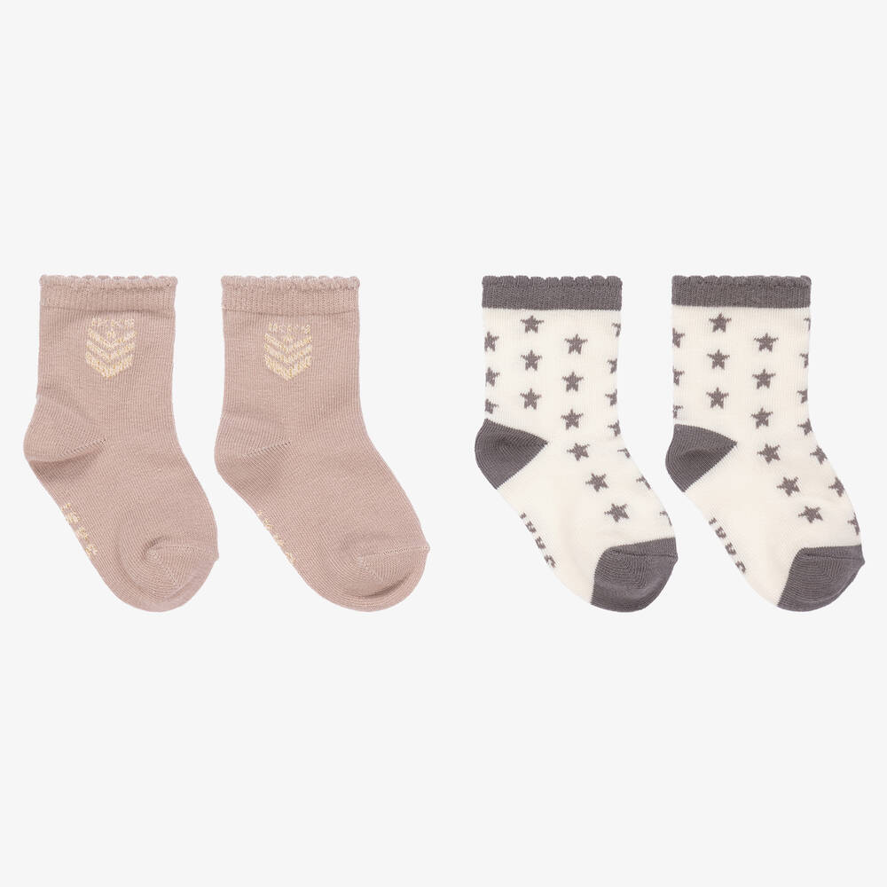 IKKS - Baby Girls Cotton Socks (2 Pack) | Childrensalon