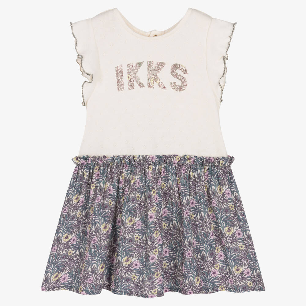 IKKS - Baby Girls Purple Floral Dress | Childrensalon