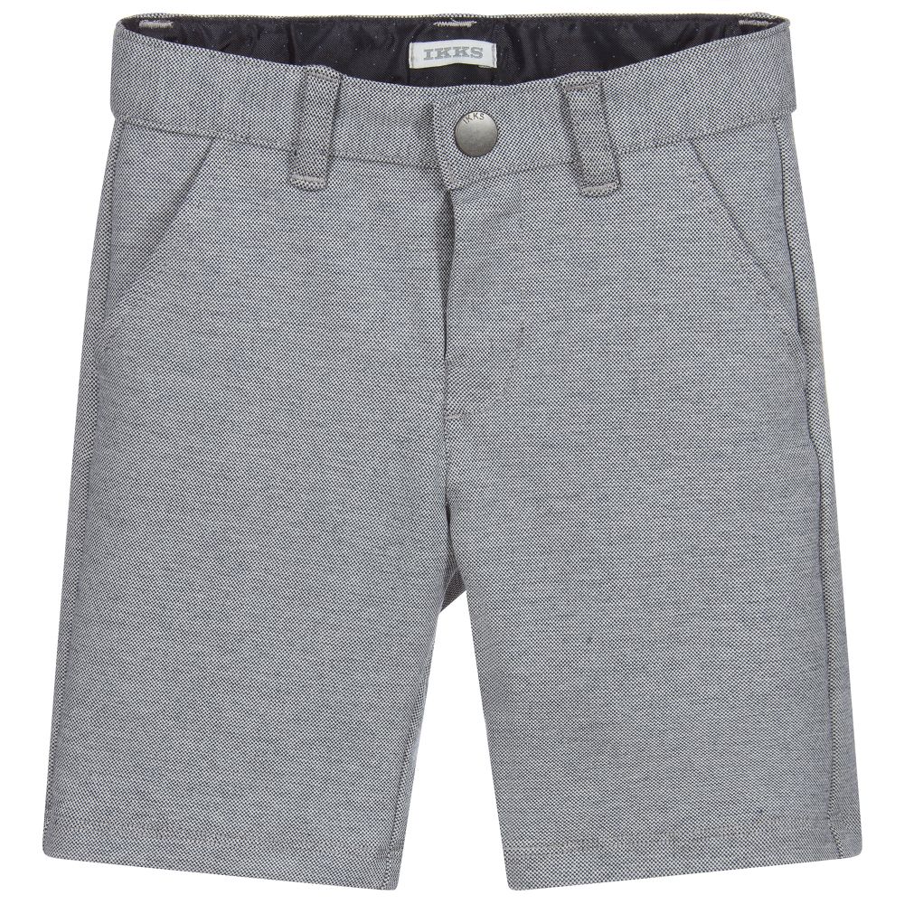 IKKS - Blue & White Jersey Shorts | Childrensalon