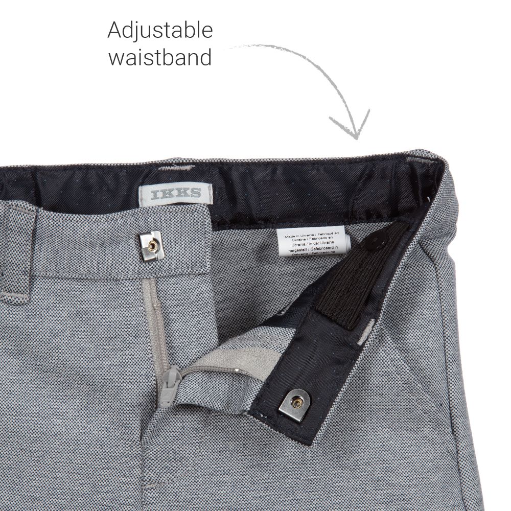 IKKS-Blue & White Jersey Shorts | Childrensalon Outlet