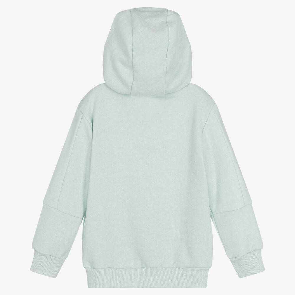 IKKS - Boys Aqua Green Zip-Up Hoodie | Childrensalon Outlet