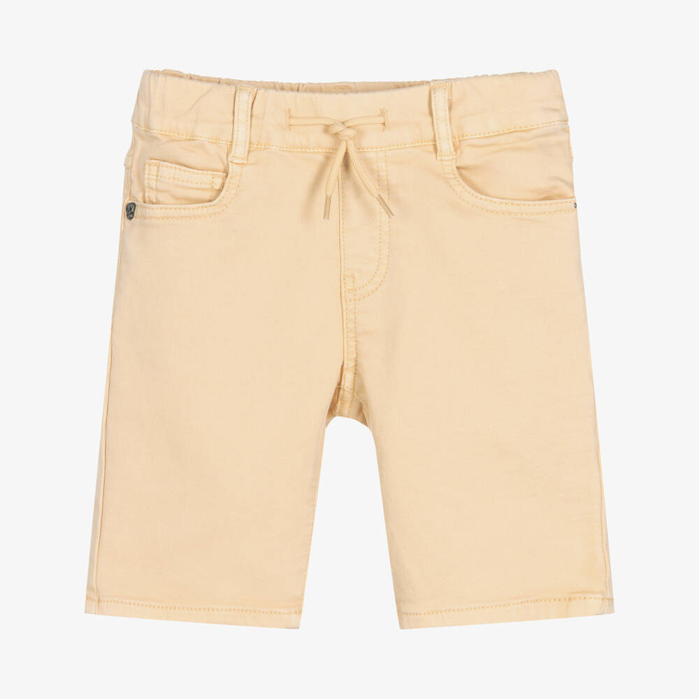IKKS - Boys Beige Cotton Jersey Shorts | Childrensalon