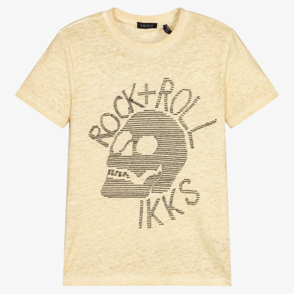 IKKS - Бежевая футболка для мальчиков | Childrensalon