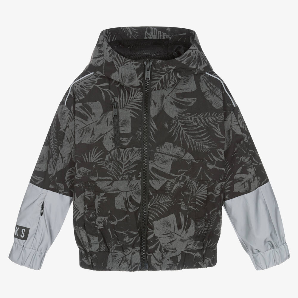 IKKS-Boys Black & Grey Reflective Jacket | Childrensalon Outlet