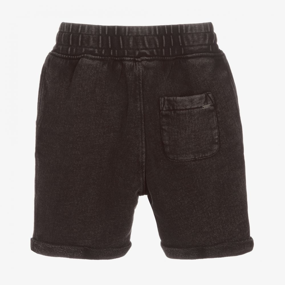 IKKS-Boys Black Jersey Shorts | Childrensalon Outlet