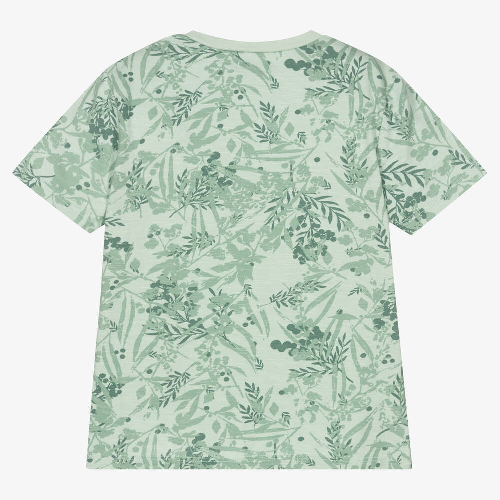 IKKS-Boys Blue Cotton T-Shirt | Childrensalon Outlet