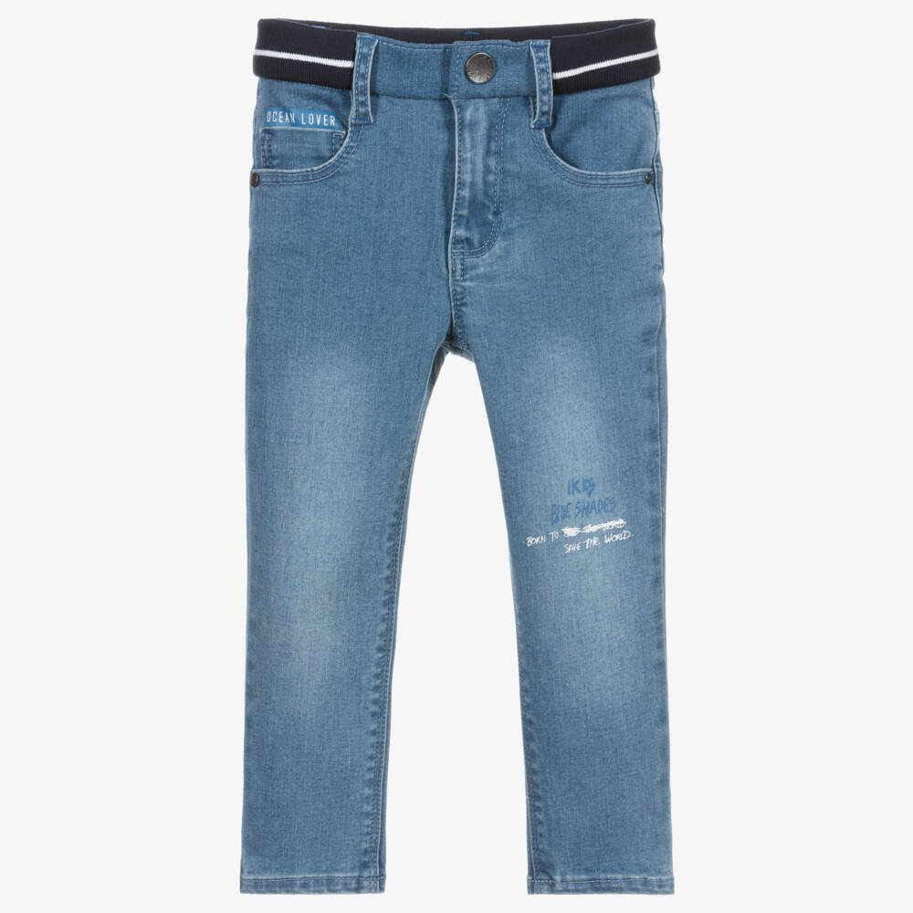 IKKS-Boys Blue Denim Jeans | Childrensalon Outlet