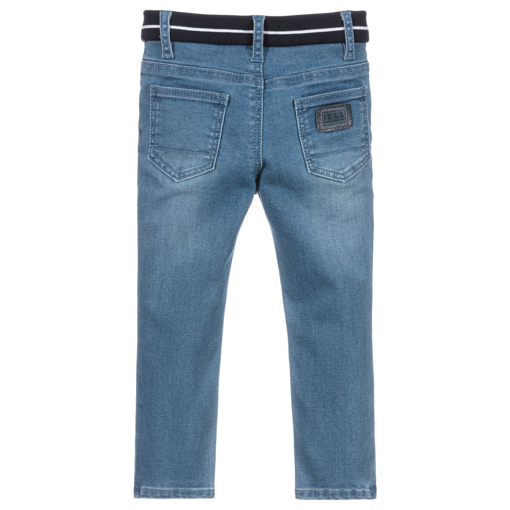 IKKS-Boys Blue Denim Jeans | Childrensalon Outlet