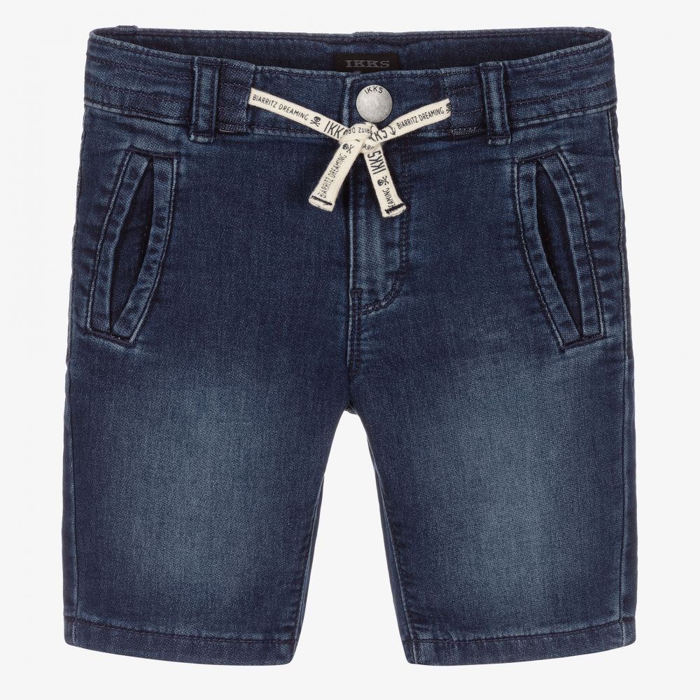 IKKS - Boys Blue Denim Shorts | Childrensalon