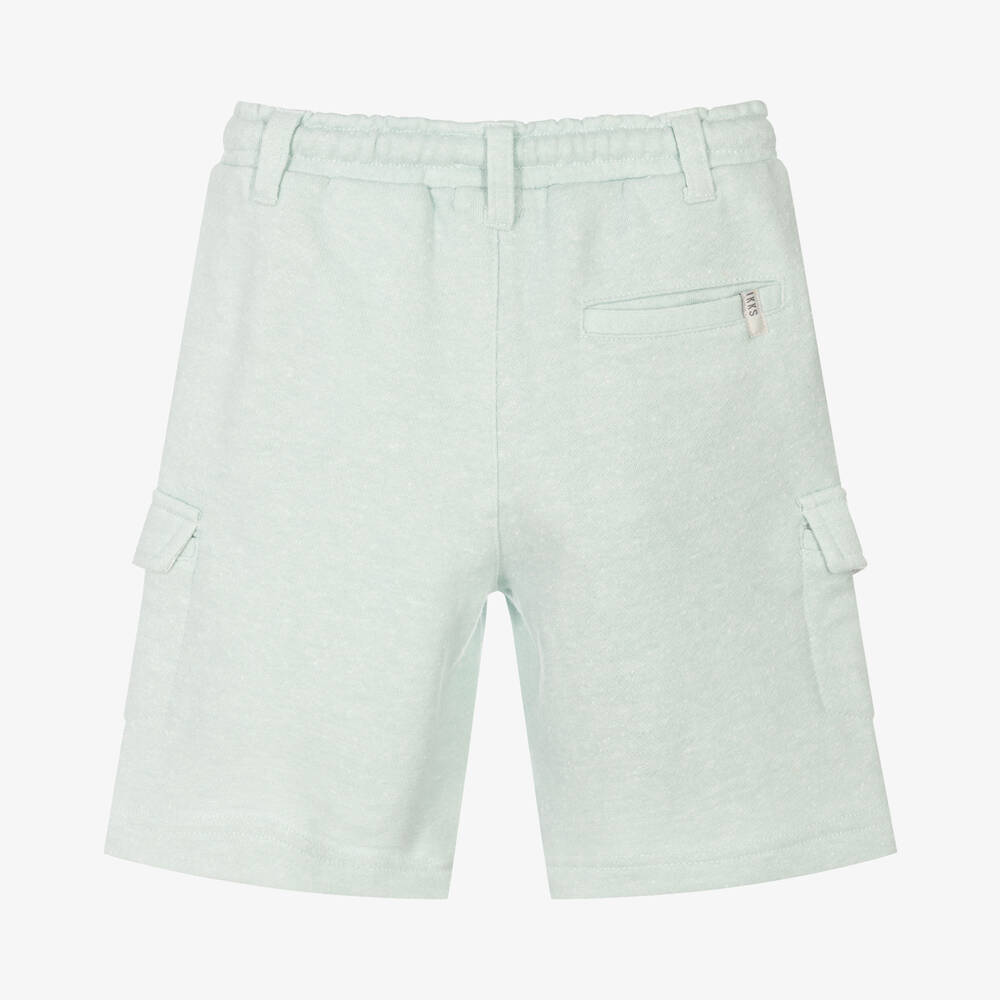 IKKS-Boys Blue Jersey Shorts | Childrensalon Outlet