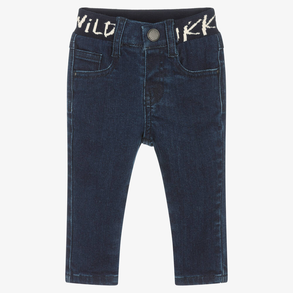 IKKS - Boys Blue Logo Jeans | Childrensalon
