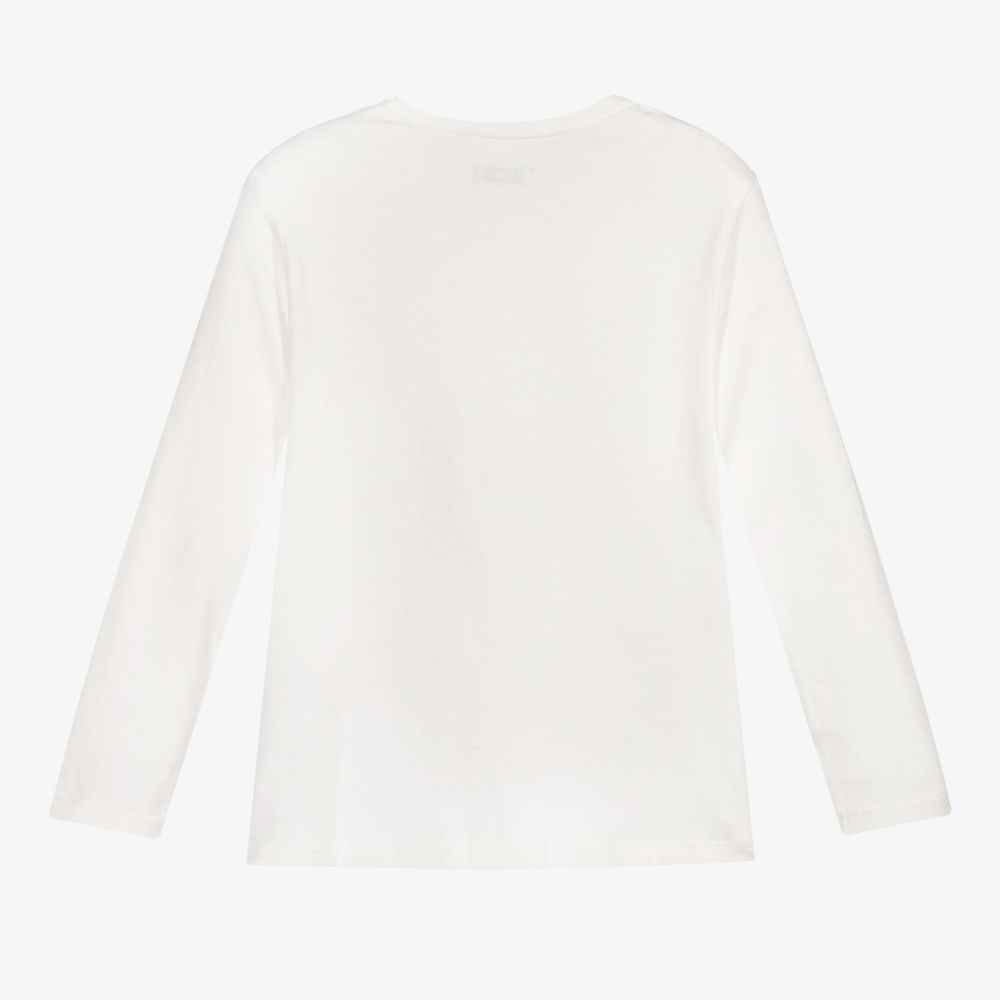 IKKS-توب قطن عضوي لون عاجي للأولاد | Childrensalon Outlet