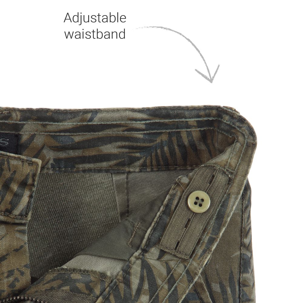 IKKS-Boys Green Cargo Shorts | Childrensalon Outlet