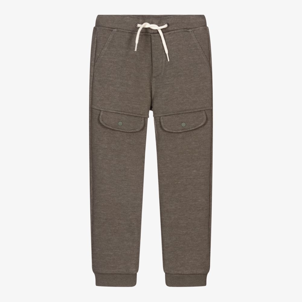 IKKS - Boys Green Jersey Joggers | Childrensalon