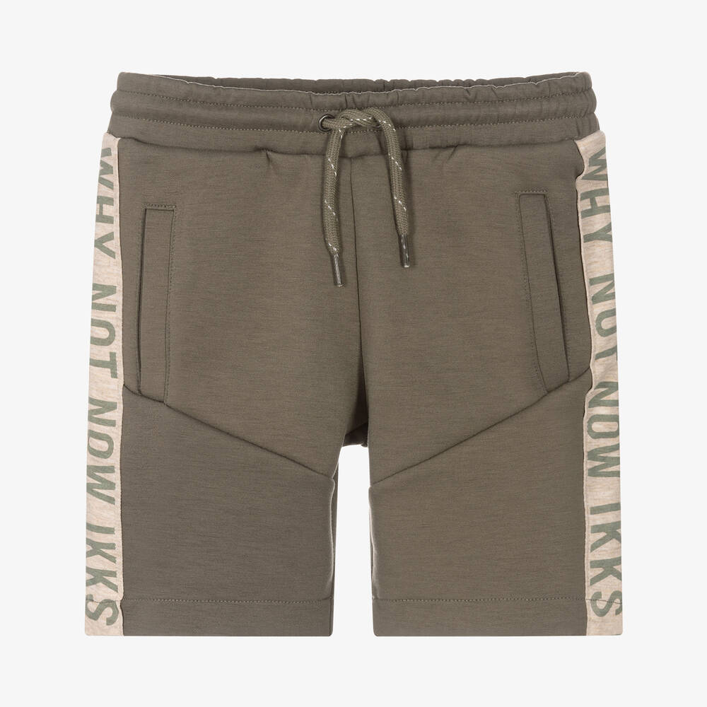 IKKS - Boys Green Jersey Shorts | Childrensalon