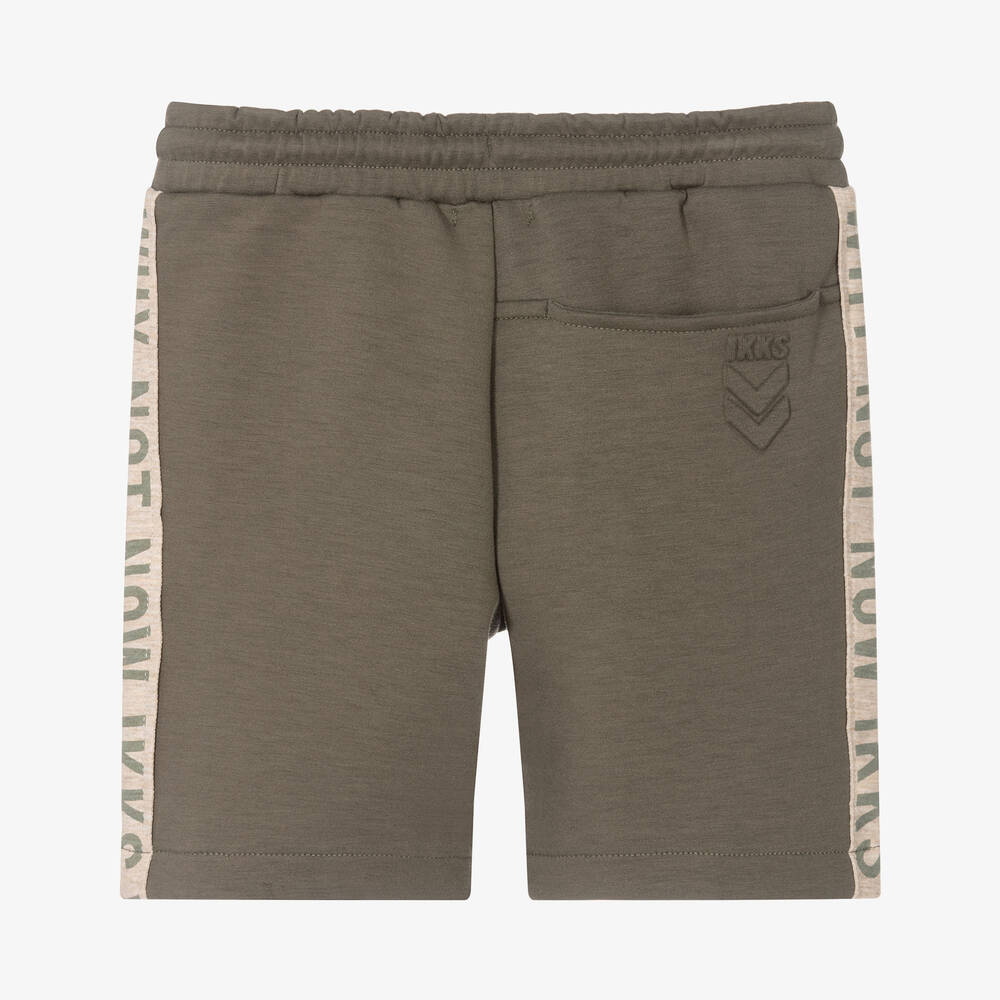 آي كيه كيه إس-Boys Green Jersey Shorts | Childrensalon Outlet