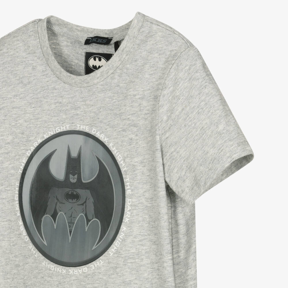 IKKS-Boys Grey Batman Cotton T-Shirt | Childrensalon Outlet