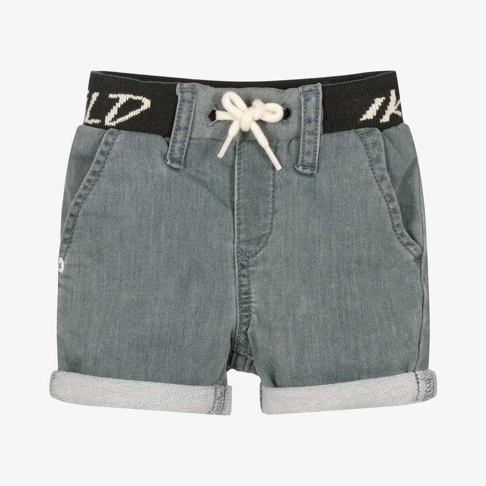 IKKS - Boys Grey Cotton Shorts | Childrensalon