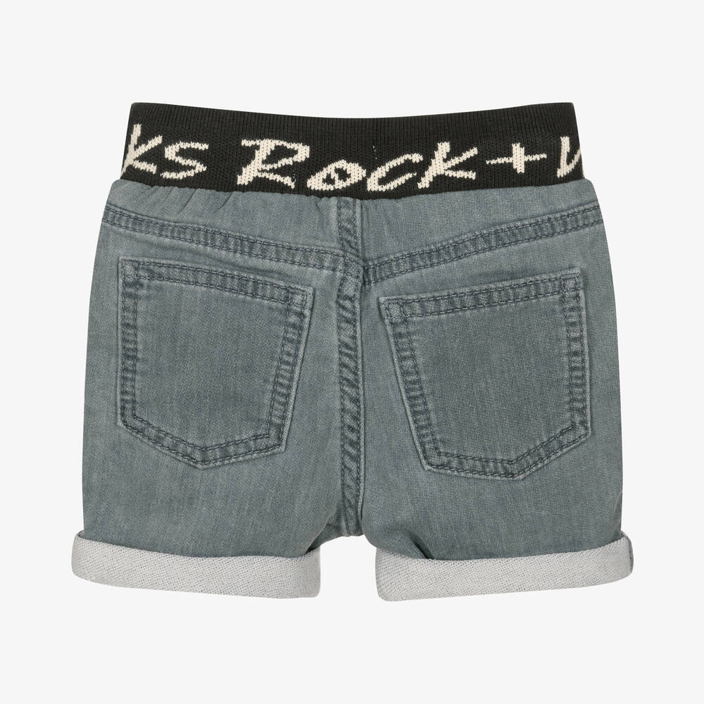 IKKS-Boys Grey Cotton Shorts | Childrensalon Outlet