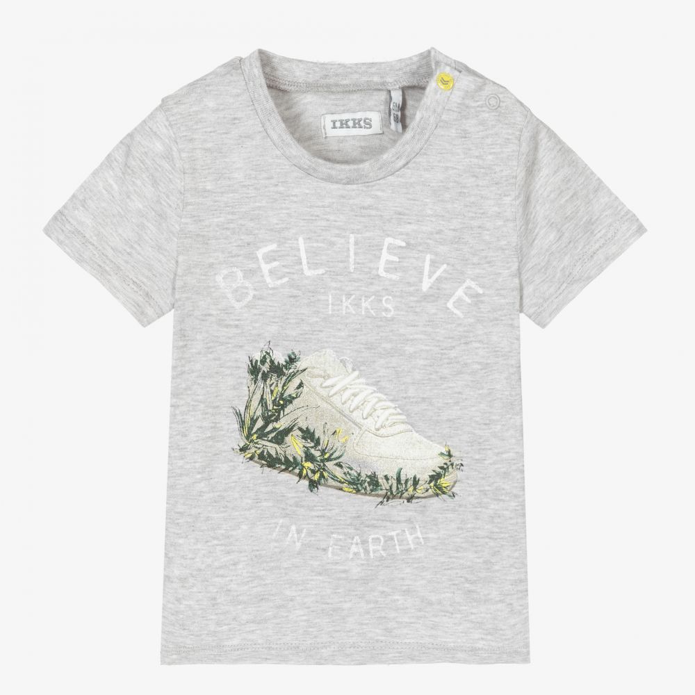 IKKS - T-shirt gris en coton Garçon | Childrensalon