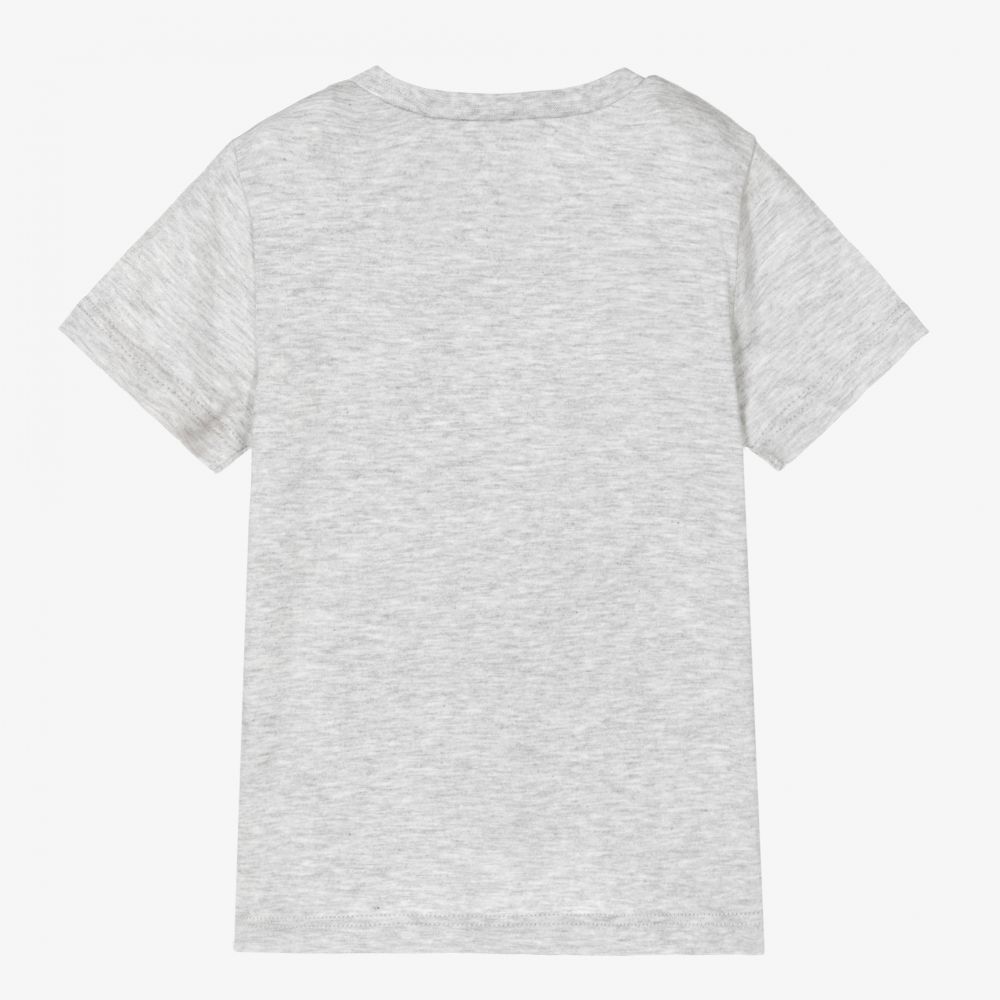IKKS-Boys Grey Cotton T-Shirt | Childrensalon Outlet