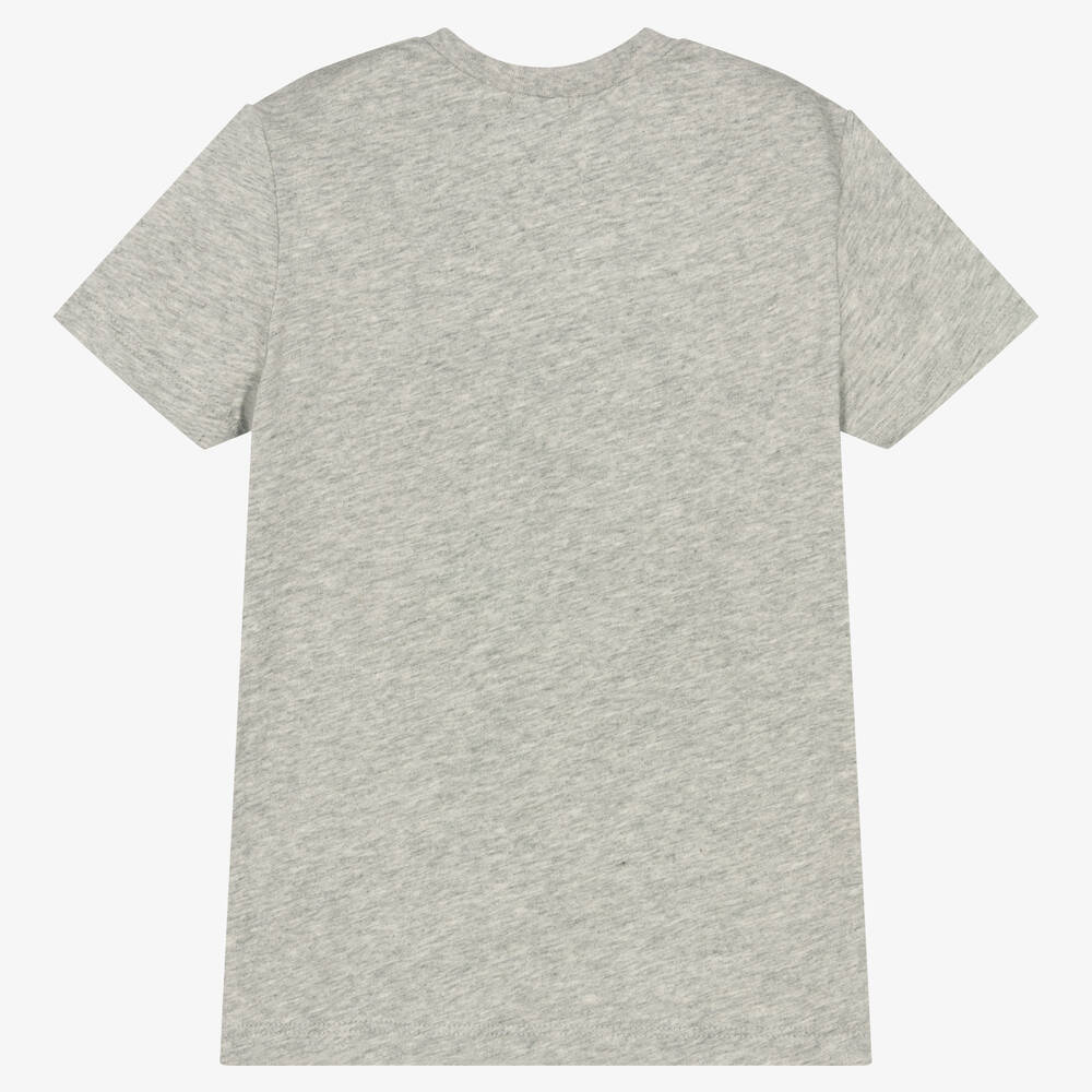 IKKS-Boys Grey Cotton T-Shirt | Childrensalon Outlet