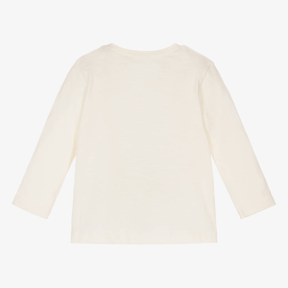 IKKS-Boys Ivory Bear Knight Top | Childrensalon Outlet