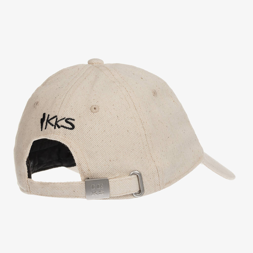 IKKS-Boys Ivory Twill Cap | Childrensalon Outlet