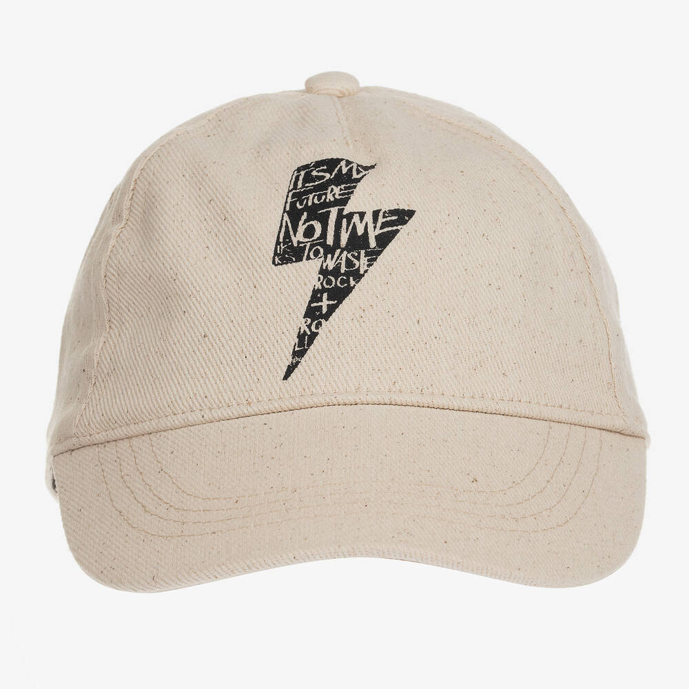 IKKS-Boys Ivory Twill Cap | Childrensalon Outlet