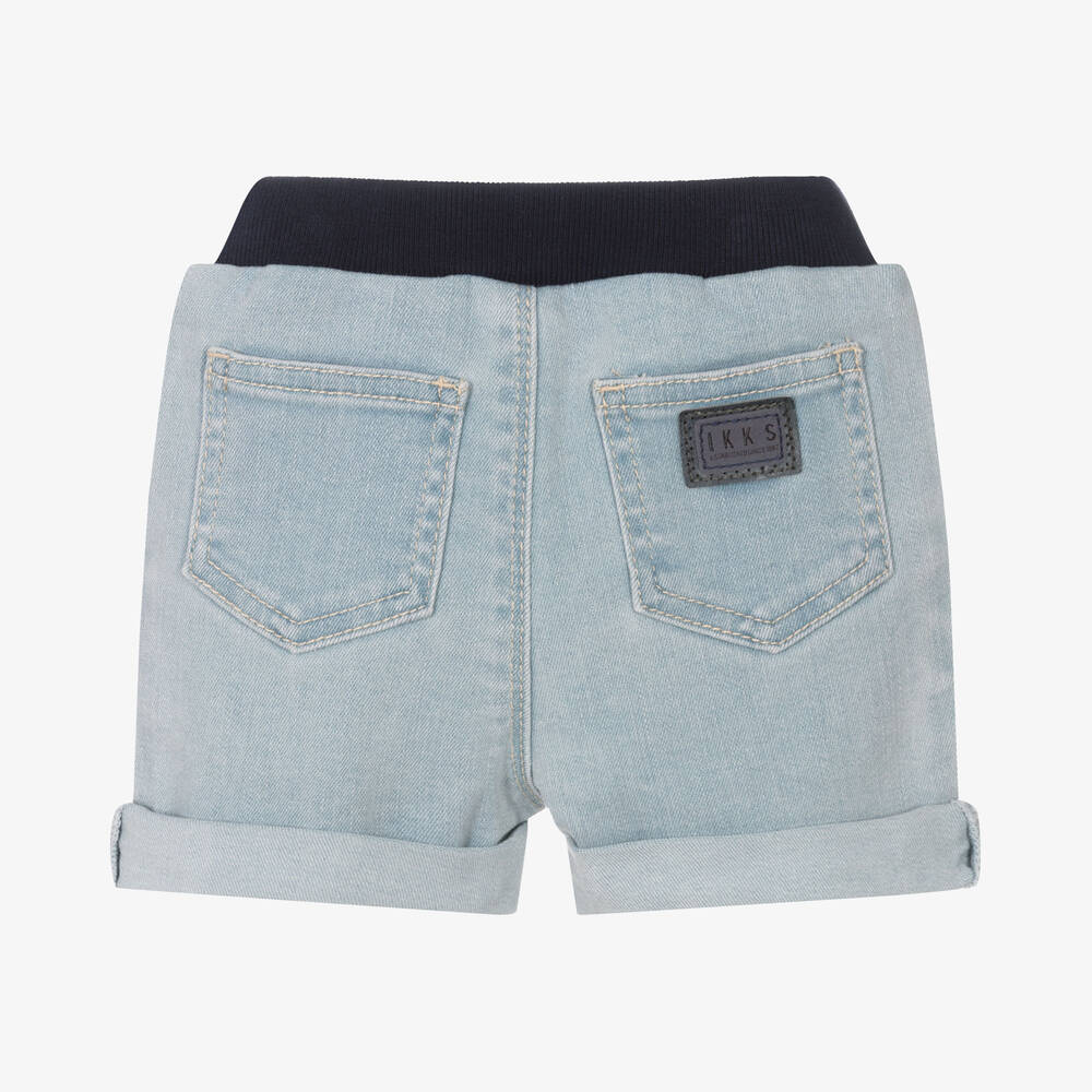 IKKS-Boys Light Blue Denim Shorts | Childrensalon Outlet