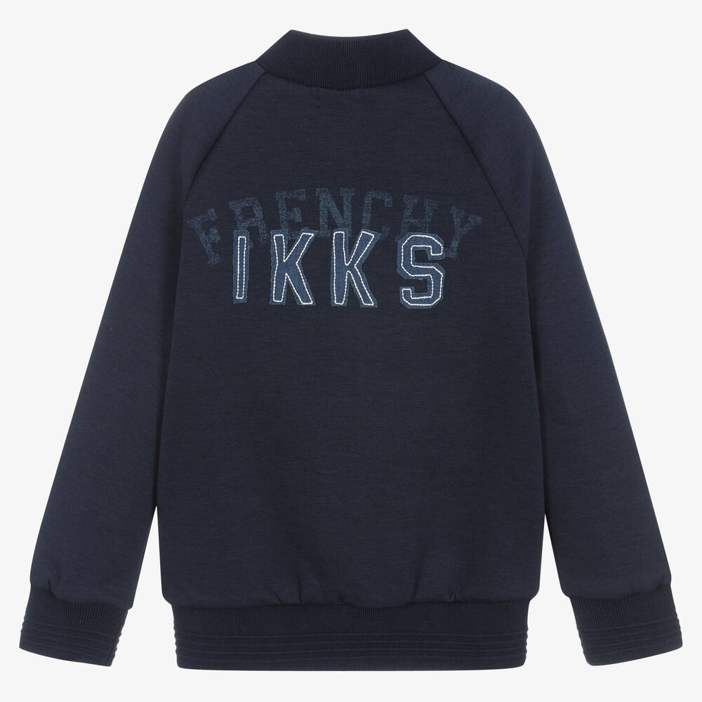 آي كيه كيه إس-Boys Navy Blue Bomber Jacket | Childrensalon Outlet