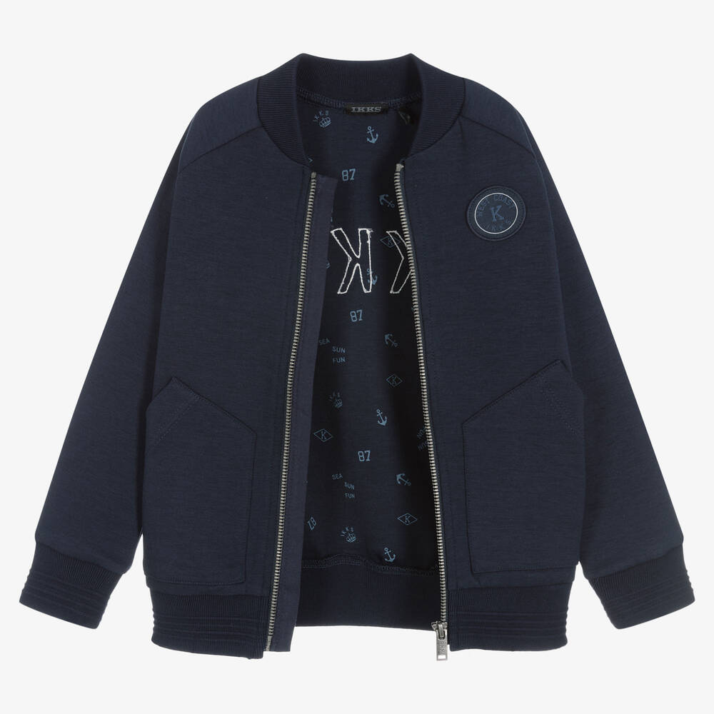 Boys blue bomber hotsell jacket