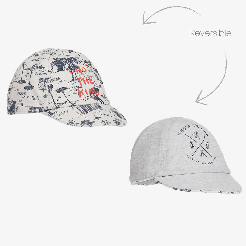 IKKS - Boys Reversible Cotton Cap | Childrensalon