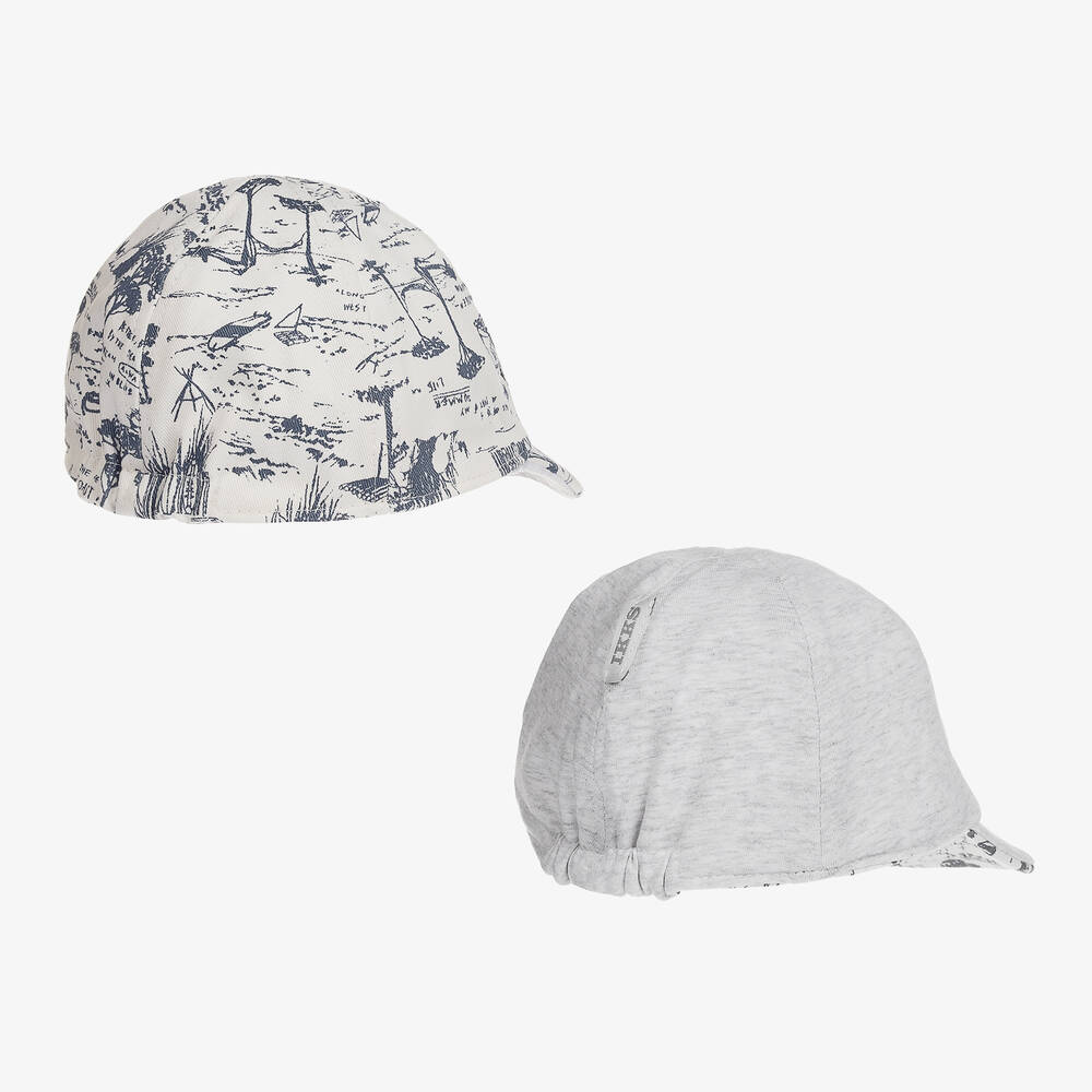 IKKS-Boys Reversible Cotton Cap | Childrensalon Outlet