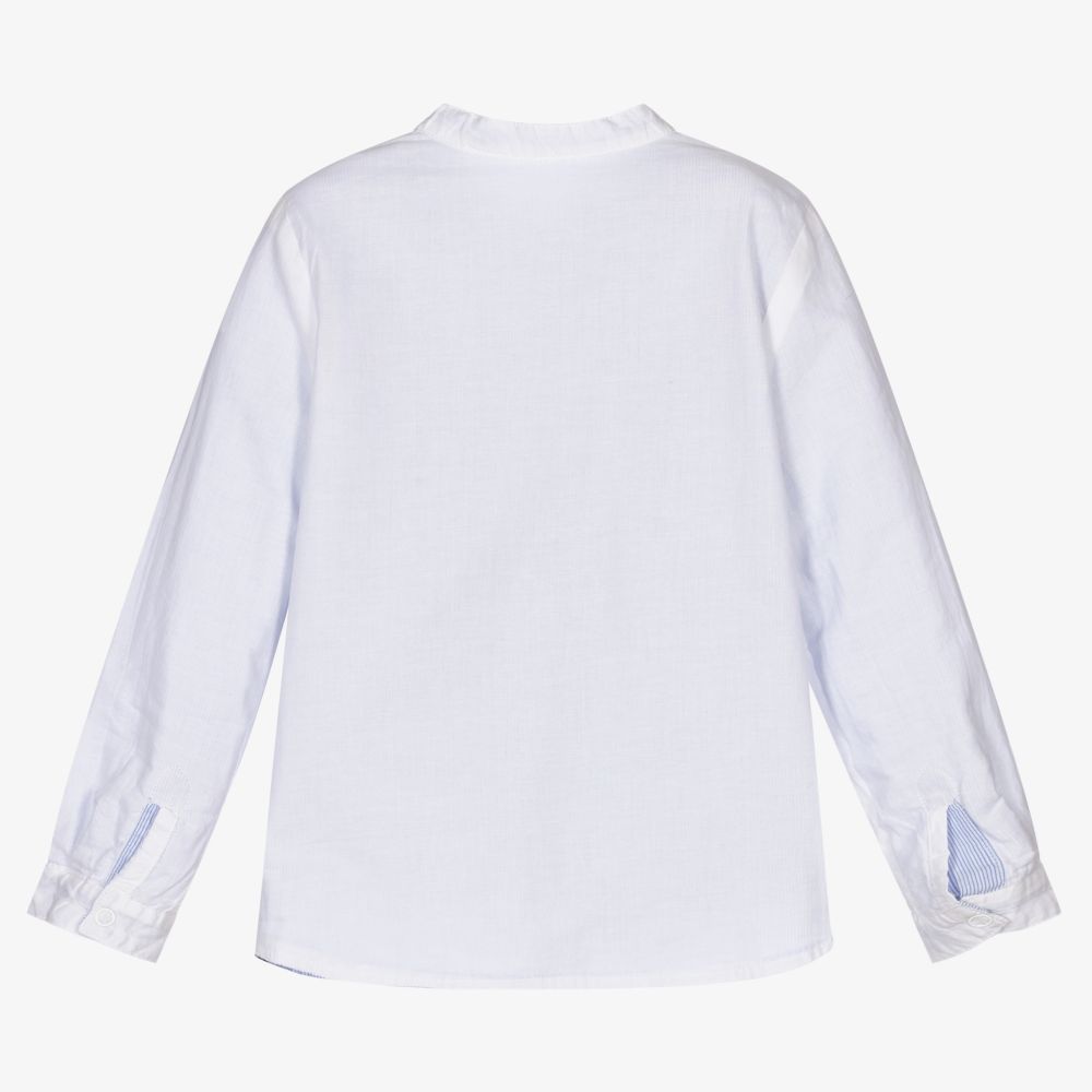 IKKS-Boys Reversible Cotton Shirt | Childrensalon Outlet